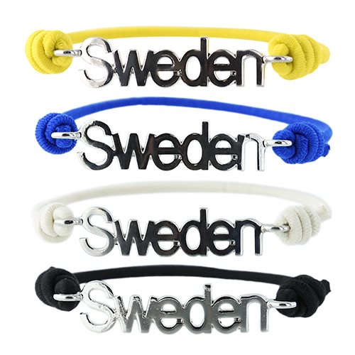 Armband Sweden 4 fg. elastiskt band