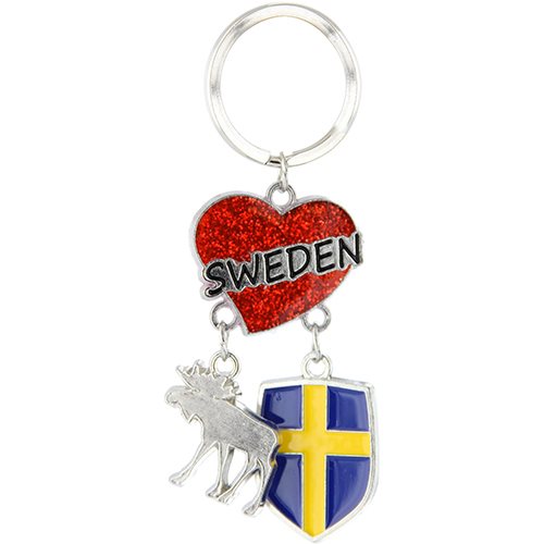 N-ring Hjärta Sweden Älg Sköld