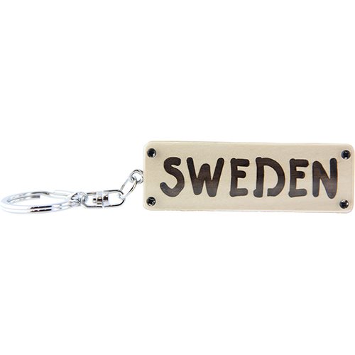 N-ring Sweden-skylt trä