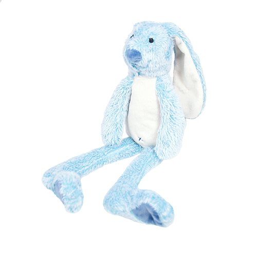 Kanin m långa öron Blå, 17 cm