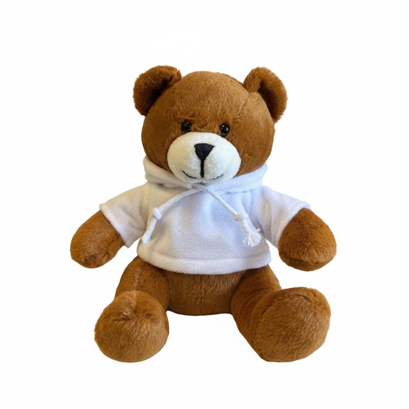 Nalle m. hoodie, 17cm