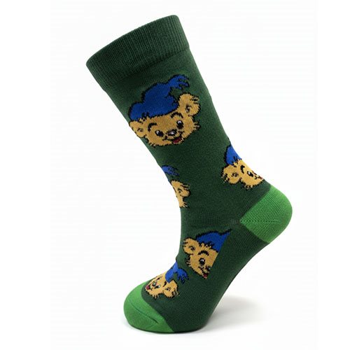 Strumpor, Bamse, grön, strl. 22-27