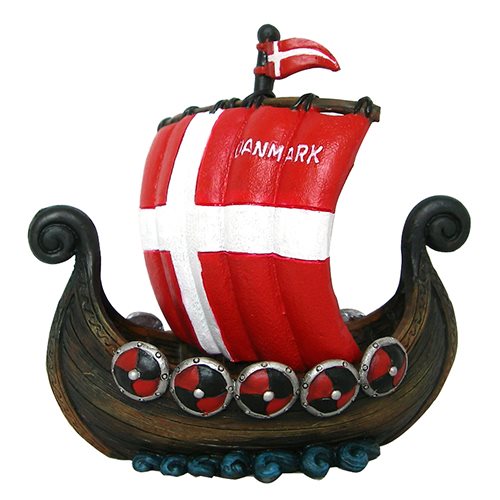 Vikingaskepp Danmark, 8cm
