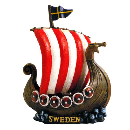 Vikingaskepp Sweden, 12cm