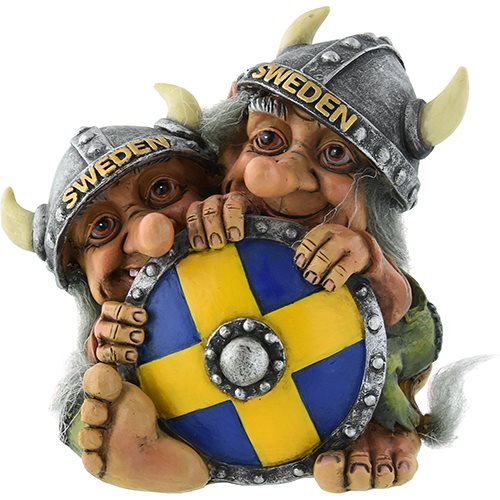 Två Troll bakom sköld Swe, 100 cm