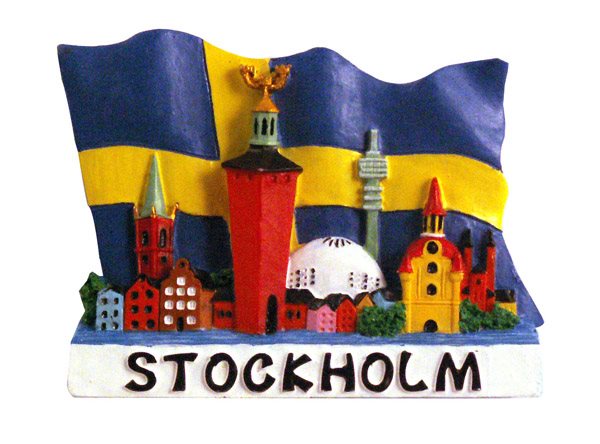 Magnet Stockholm m flagga