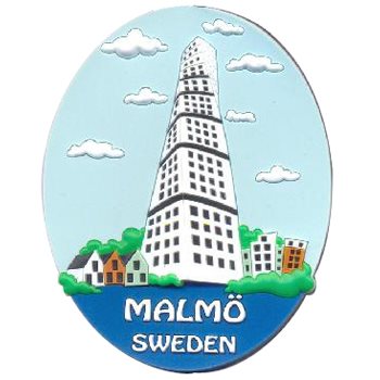 Gummimagnet Malmö Turning Torso
