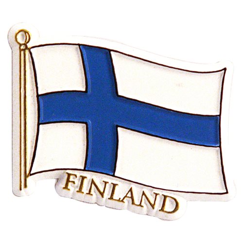 Gummimagnet Flagga Finland
