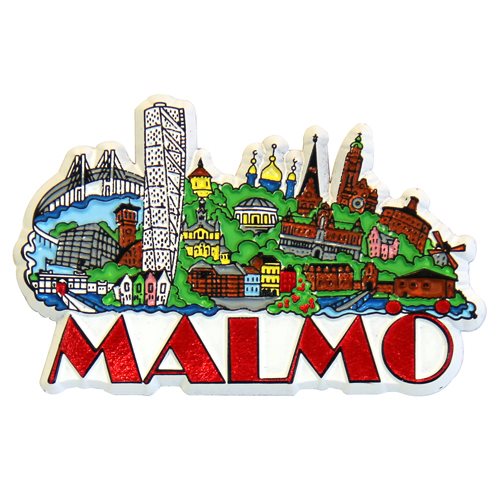 Gummimagnet Malmö stadsbild
