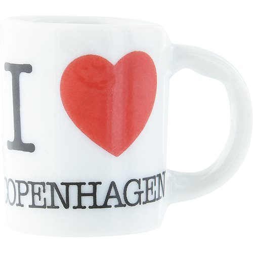Magnet minimugg I Hjärta Copenhagen, 2,8cm