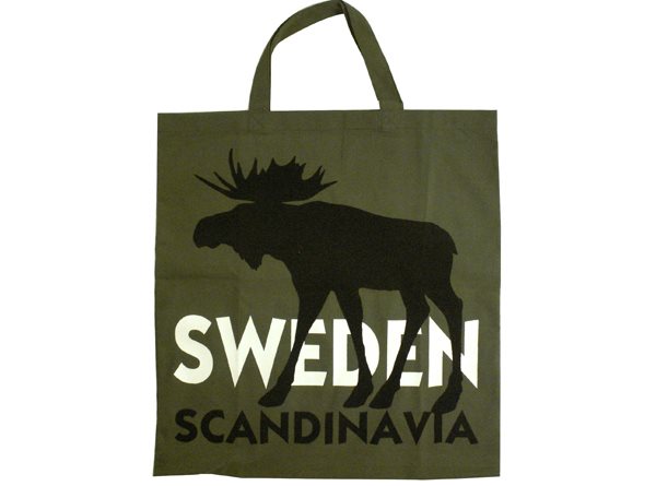 Tygväska Älg Swe Scand, grön