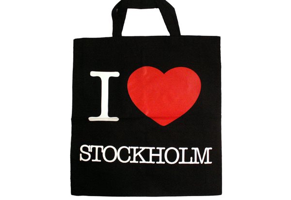 Tygväska I Hjärta Stockholm, svart