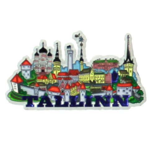 Gummimagnet Tallinn stadsbild