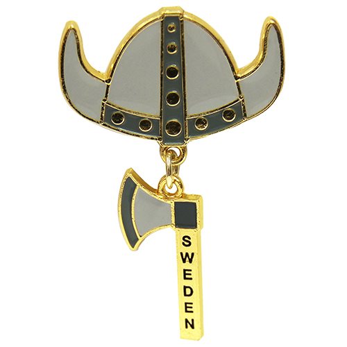 Magnet Vikingahjälm & Yxa Sweden