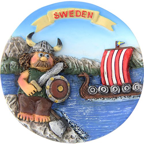 Magnet Viking Sweden, rund