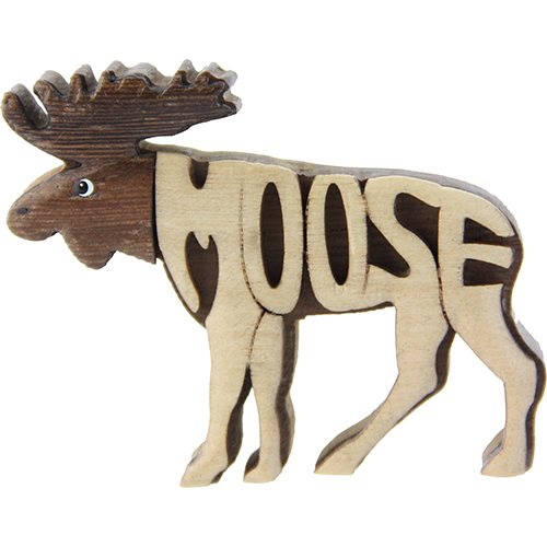 Magnet Älg "Moose" trä