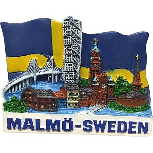 Magnet Malmö m flagga