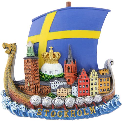 Magnet Stockholm Flagga, skepp