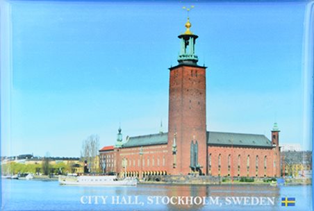 Fotomagnet City Hall Stockholm 80x55
