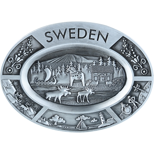 Magnet Sweden Bricka oval, 6cm