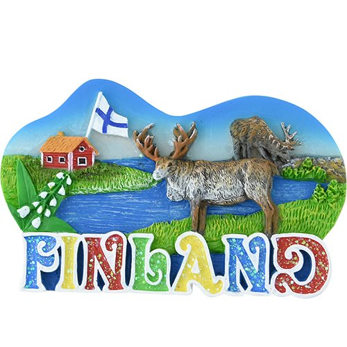 Magnet Finland glittertext