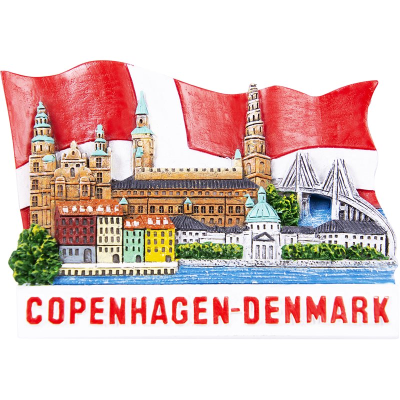 Magnet Copenhagen m flagga