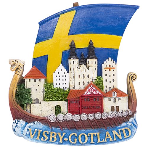 Magnet, Vikingaskepp, Gotland, poly