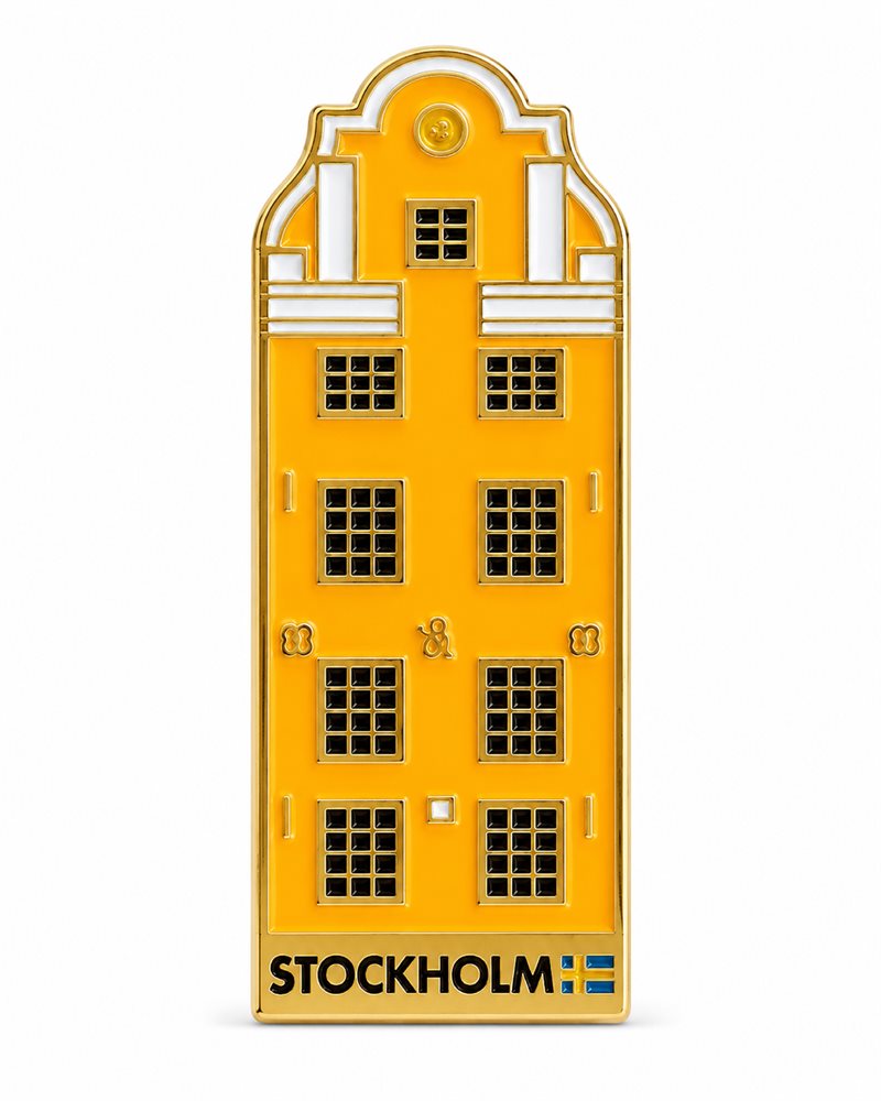 Magnet Seyfritdzska huset, guld, 5 mm tjock, 53 mm hög