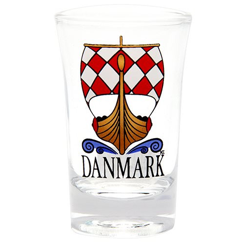 Shotglas Vik.skepp Danmark
