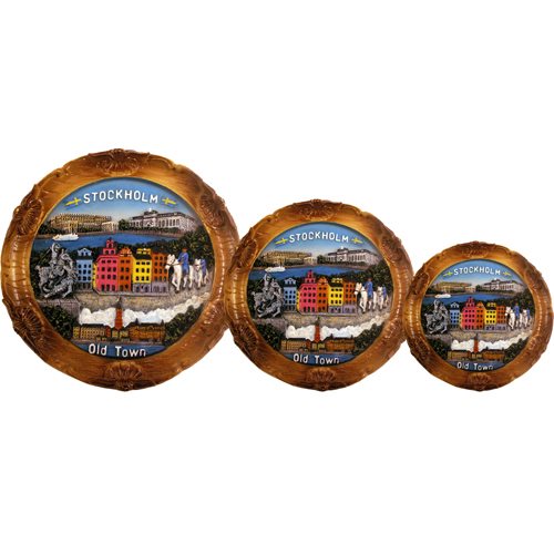 Tallrik 3D Sthlm Old Town 10cm (klassisk)