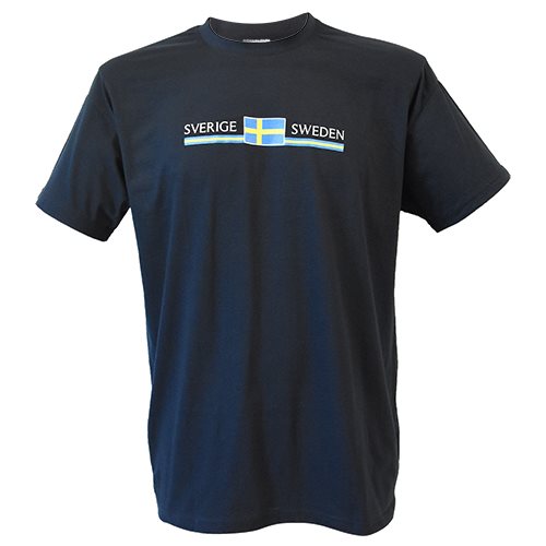 T-shirt marin Sverige Flagga Sweden, VUXEN