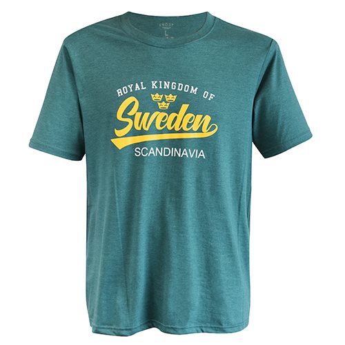 T-shirt FROST Royal kingd. Sweden grön, VUXEN