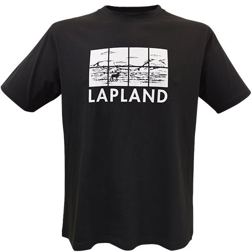 T-shirt FROST Lapland, ren, Svart, VUXEN