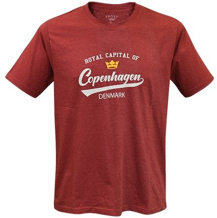 T-shirt FROST Royal capital Copenhagen, röd, VUXEN