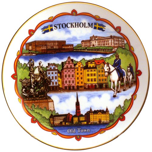 Tallrik Stockholm Old Town, 19cm