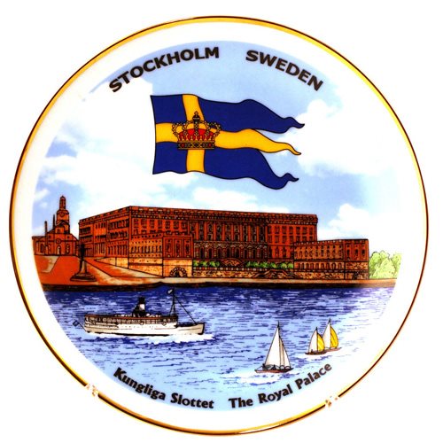 Tallrik Stockholm Slott 19cm
