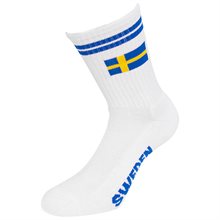 Sportstrumpor Sweden vit strl. 40-45