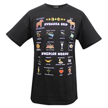 T-shirt svart Svenska Ord VUXEN