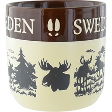 Mugg Älg Sweden, tvåton brun